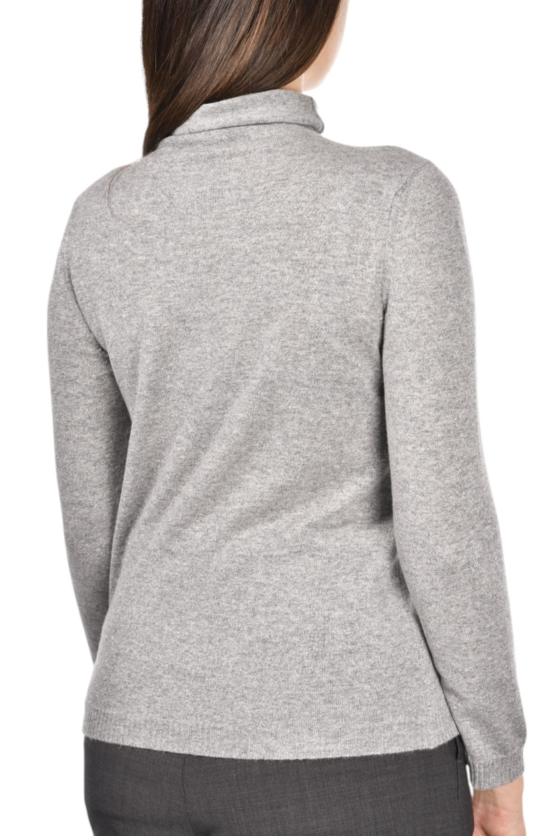 GRAN SASSO Maglia Donna Lupetto Lurex-Grigio