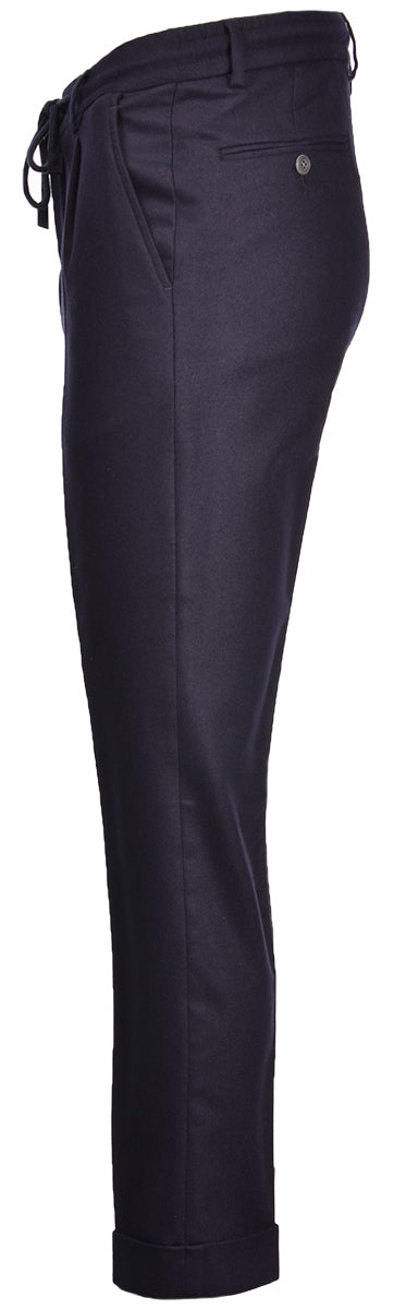 GRAN SASSO Pantalone Uomo Flanella-Blu Navy