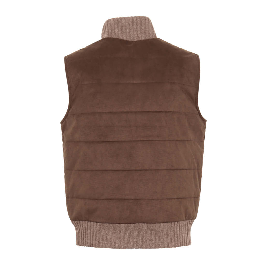 GRAN SASSO Gilet Uomo Alcantara-Marrone