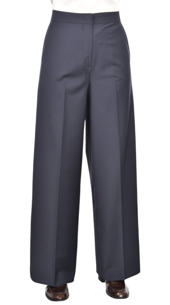 GRAN SASSO Pantalone Donna Palazzo-Blu Navy