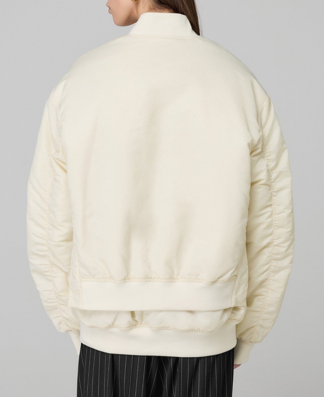 HINNOMINATE Bomber Donna Oversize-Bianco Burro