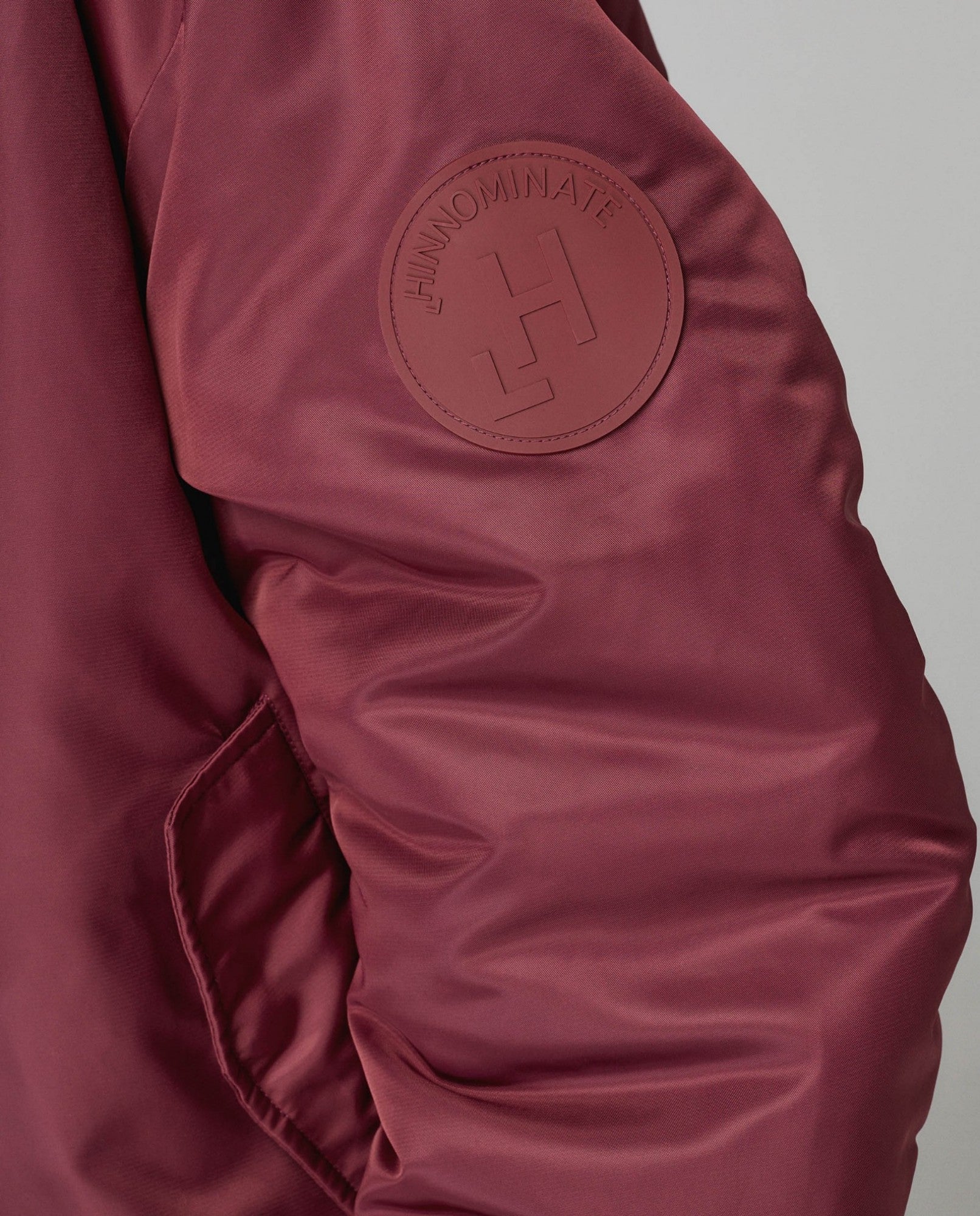 HINNOMINATE Bomber Donna Oversize-Bordeaux