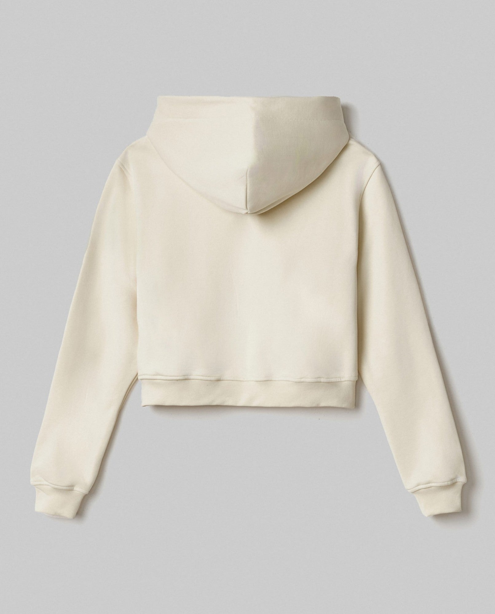 HINNOMINATE Felpa Donna Cappuccio Basic-Bianco Burro