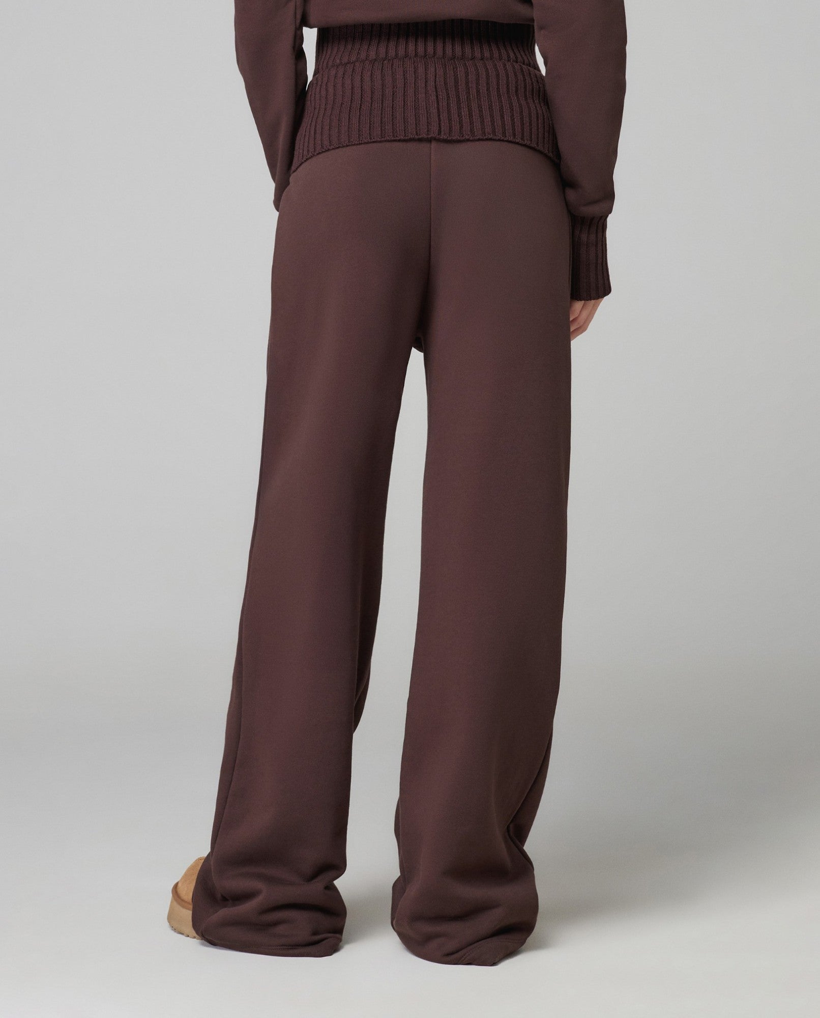 HINNOMINATE Pantalone Donna Dritto Risvolto-Moro