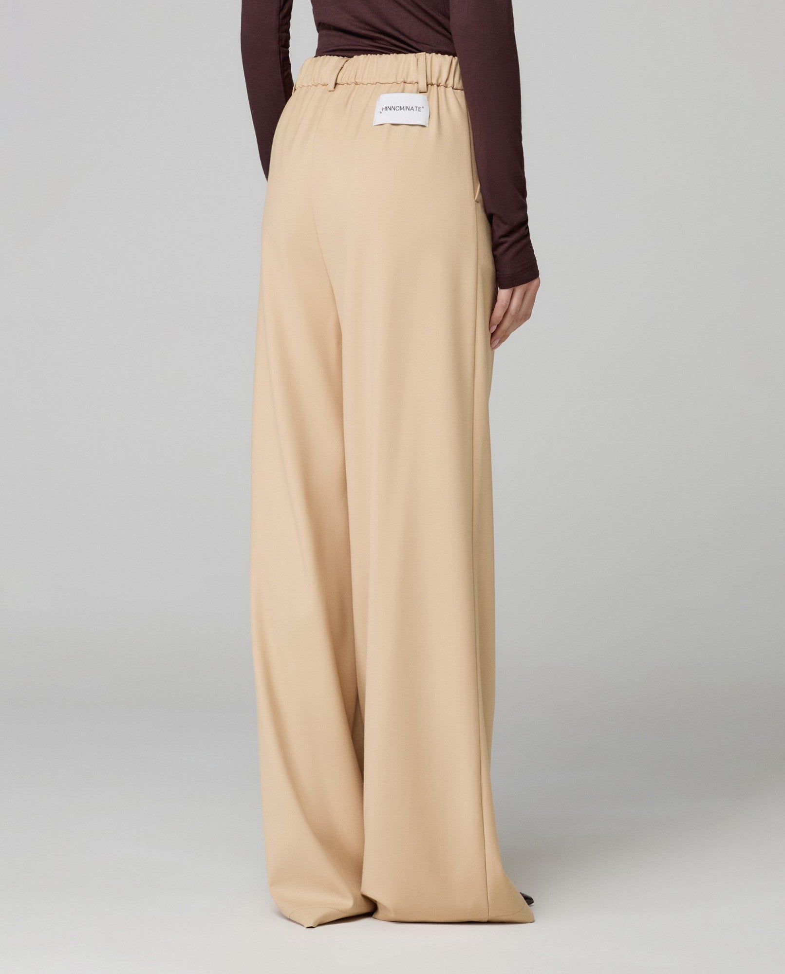HINNOMINATE Pantalone Donna Twill Pinces-Beige Sand