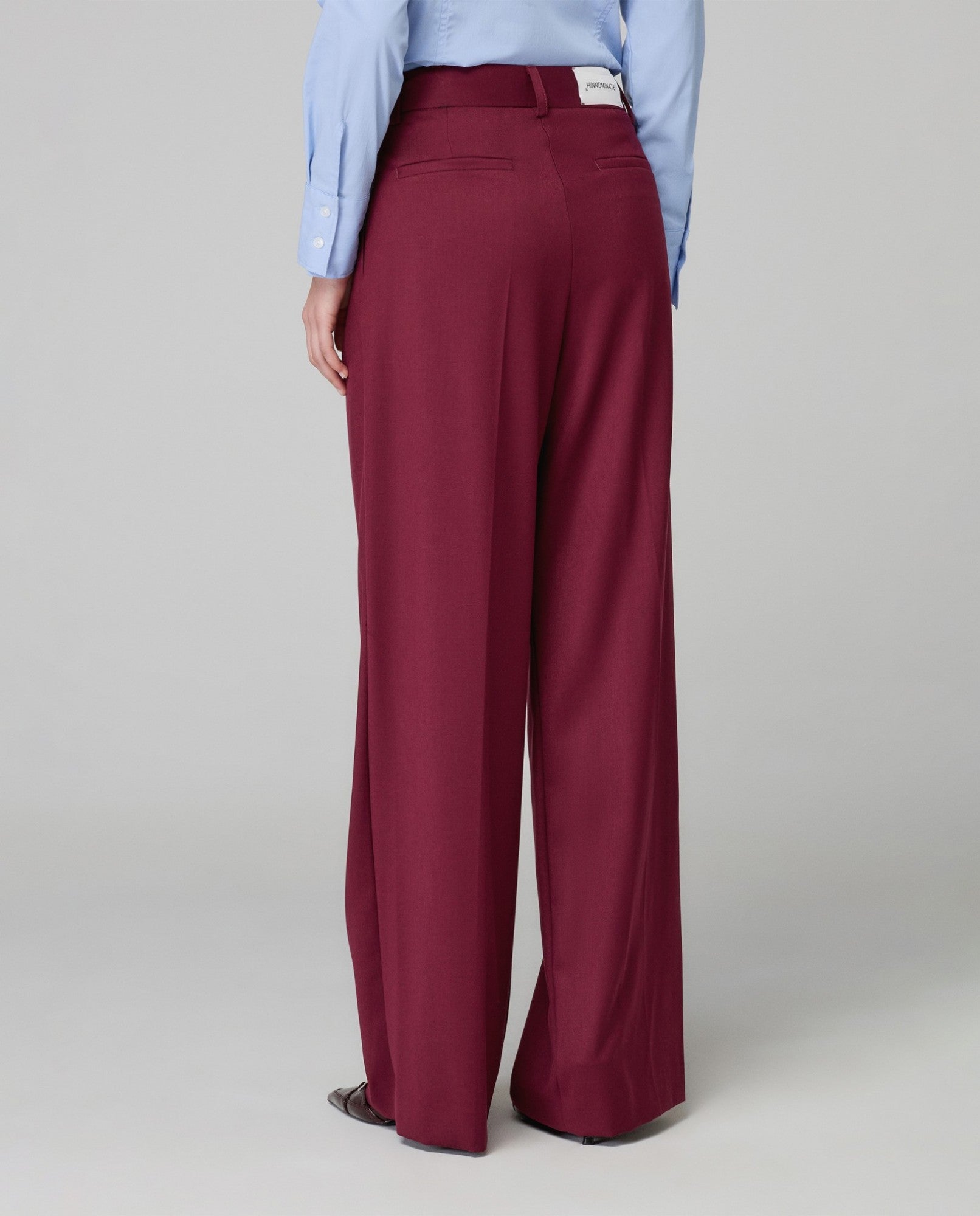 HINNOMINATE Pantalone Donna Over Twill-Bordeaux