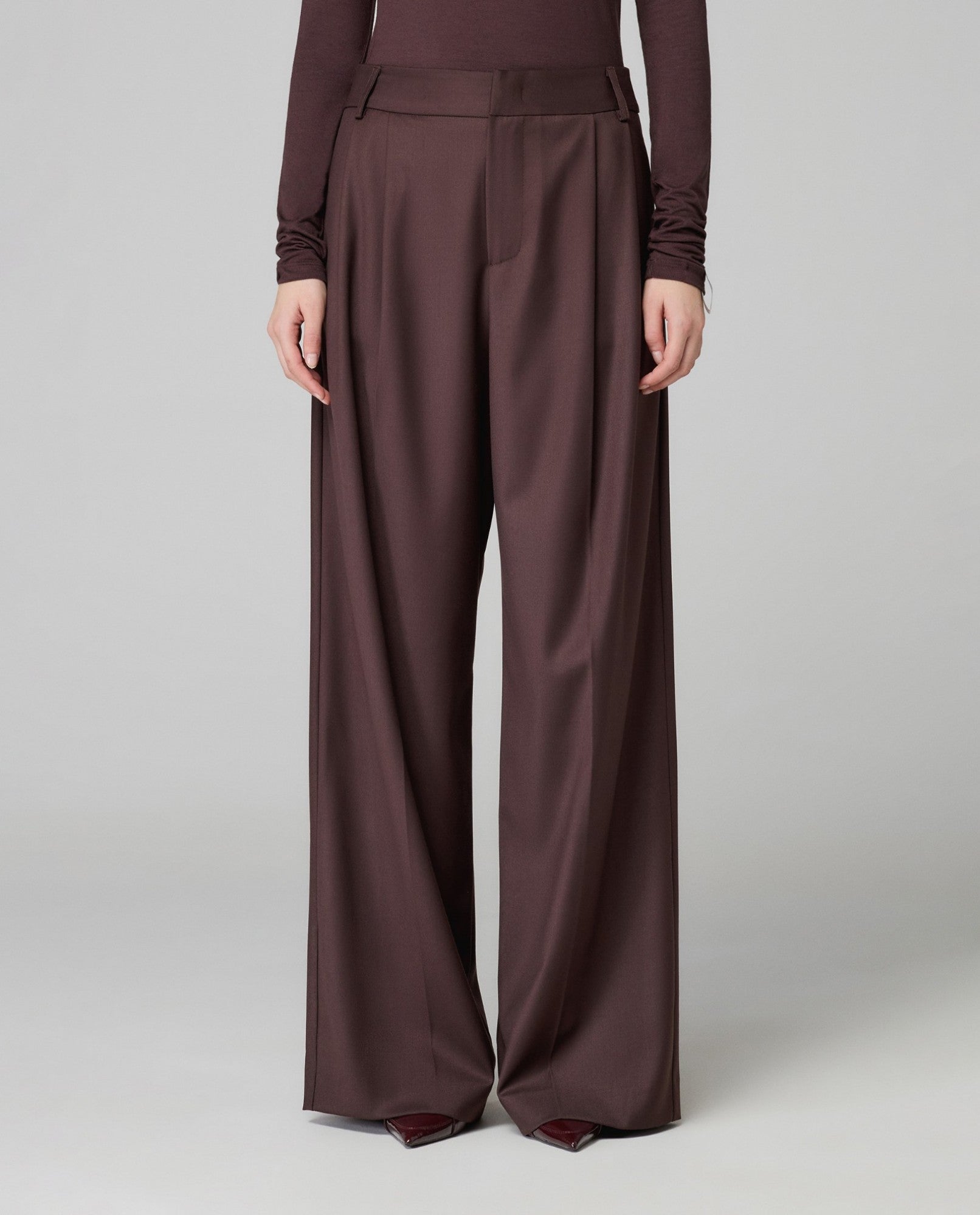 HINNOMINATE Pantalone Donna Over Twill-Moro