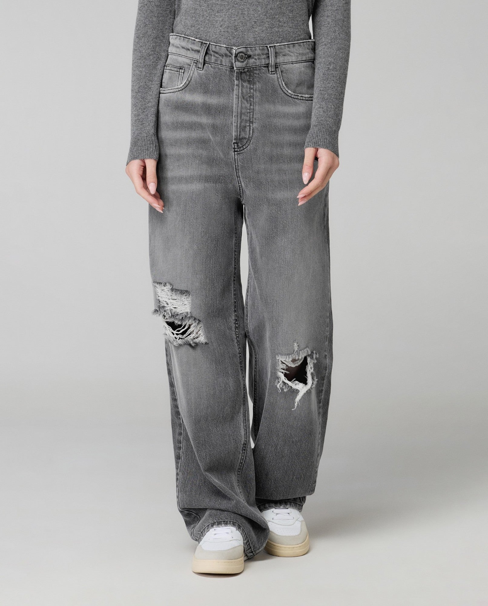HINNOMINATE Jeans Donna Palazzo-Grigio