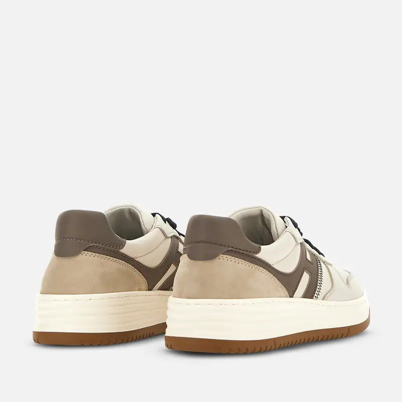 HOGAN Sneaker Uomo H630-Avorio Marrone
