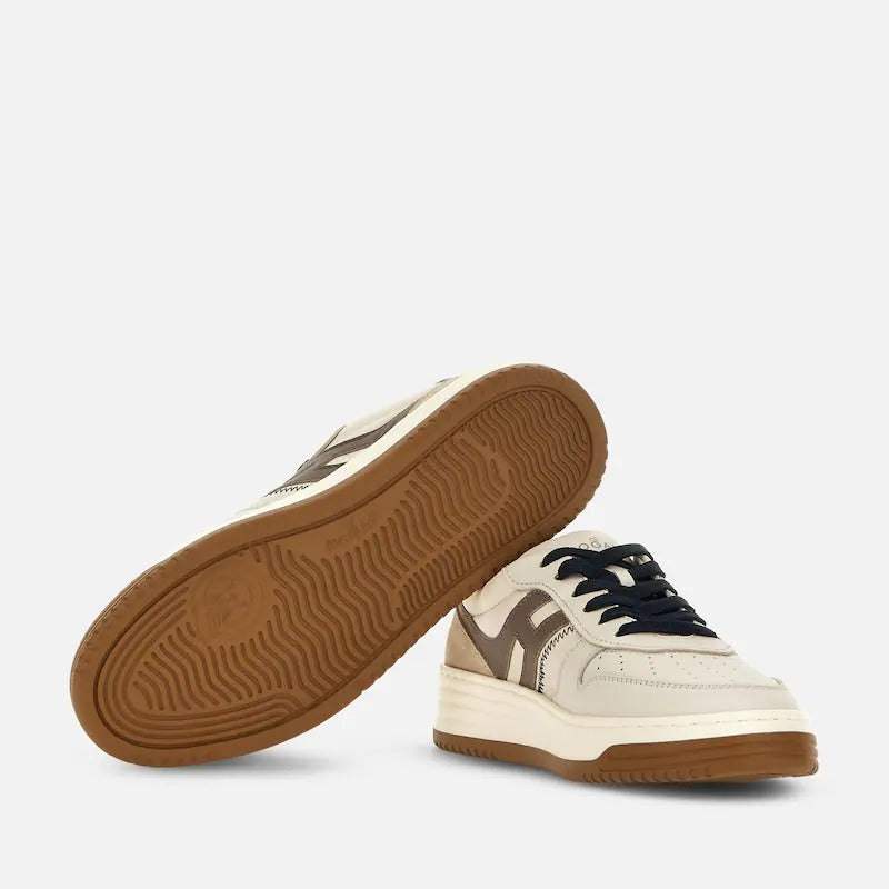 HOGAN Sneaker Uomo H630-Avorio Marrone