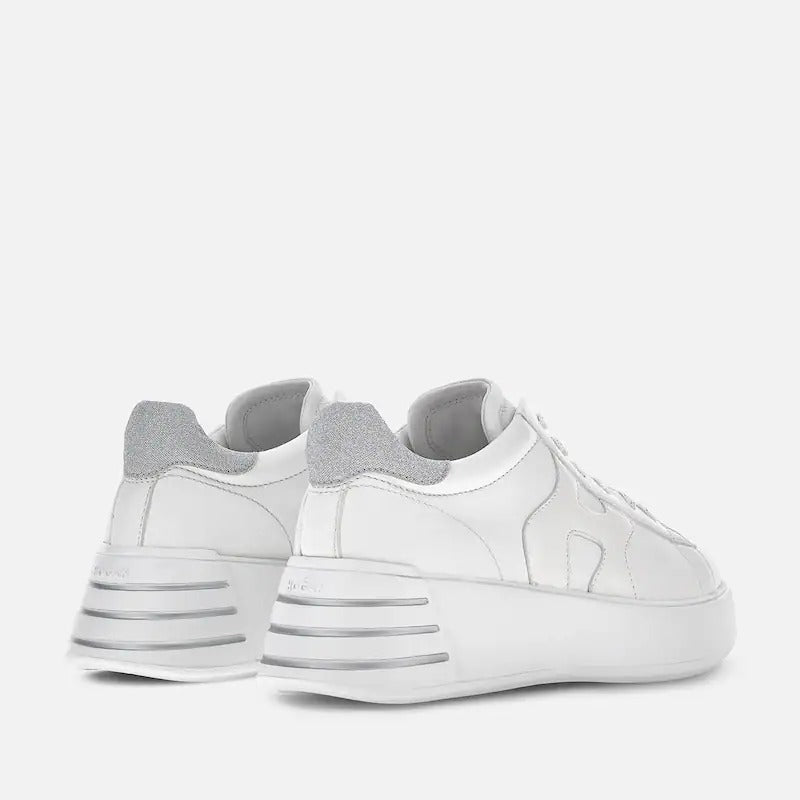 HOGAN Sneaker Donna Rebel-Bianco Argento