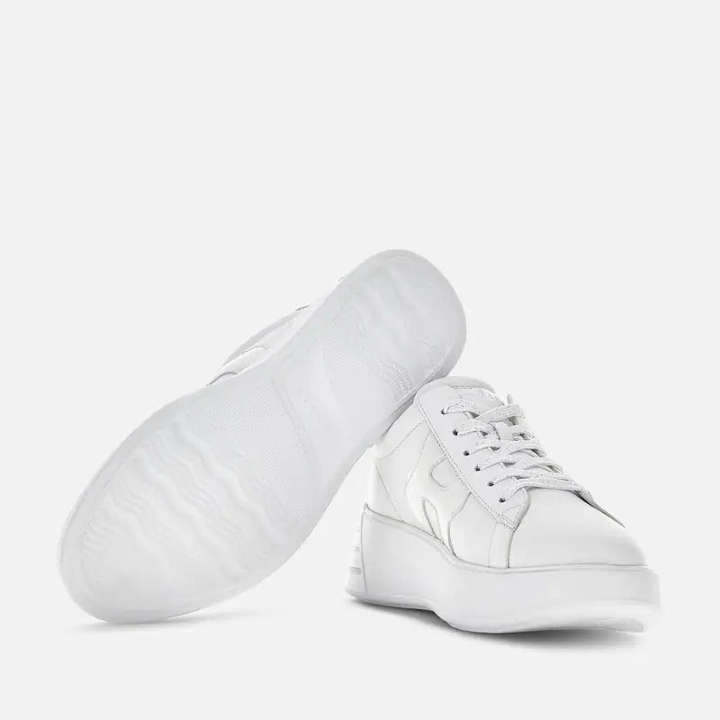 HOGAN Sneaker Donna Rebel-Bianco Argento
