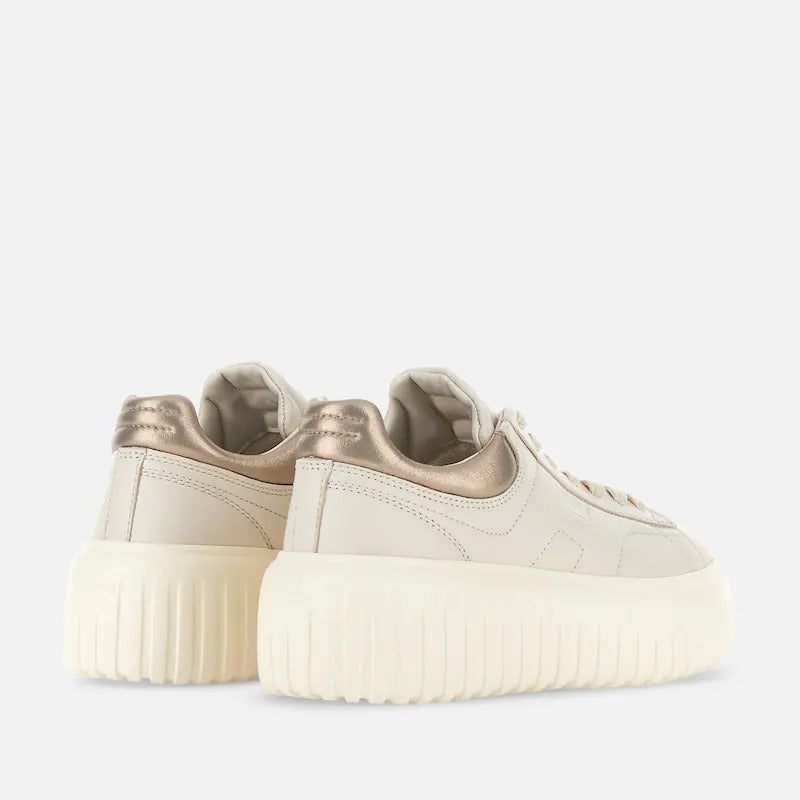 HOGAN Sneaker Donna H-Stripes-Avorio Oro
