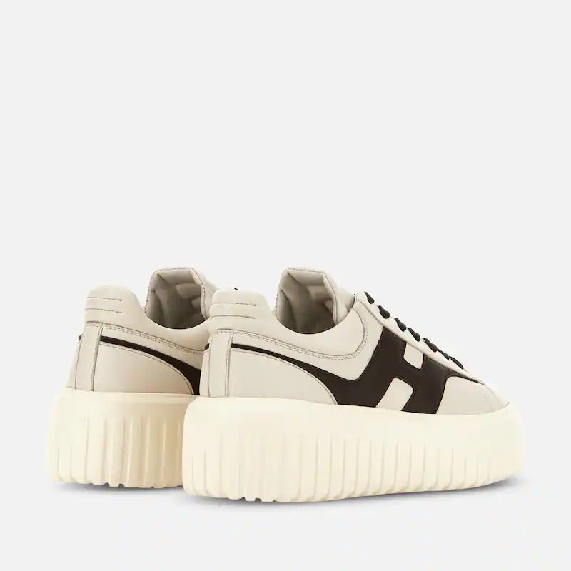 HOGAN Sneaker Donna H-Stripes-Avorio Marrone