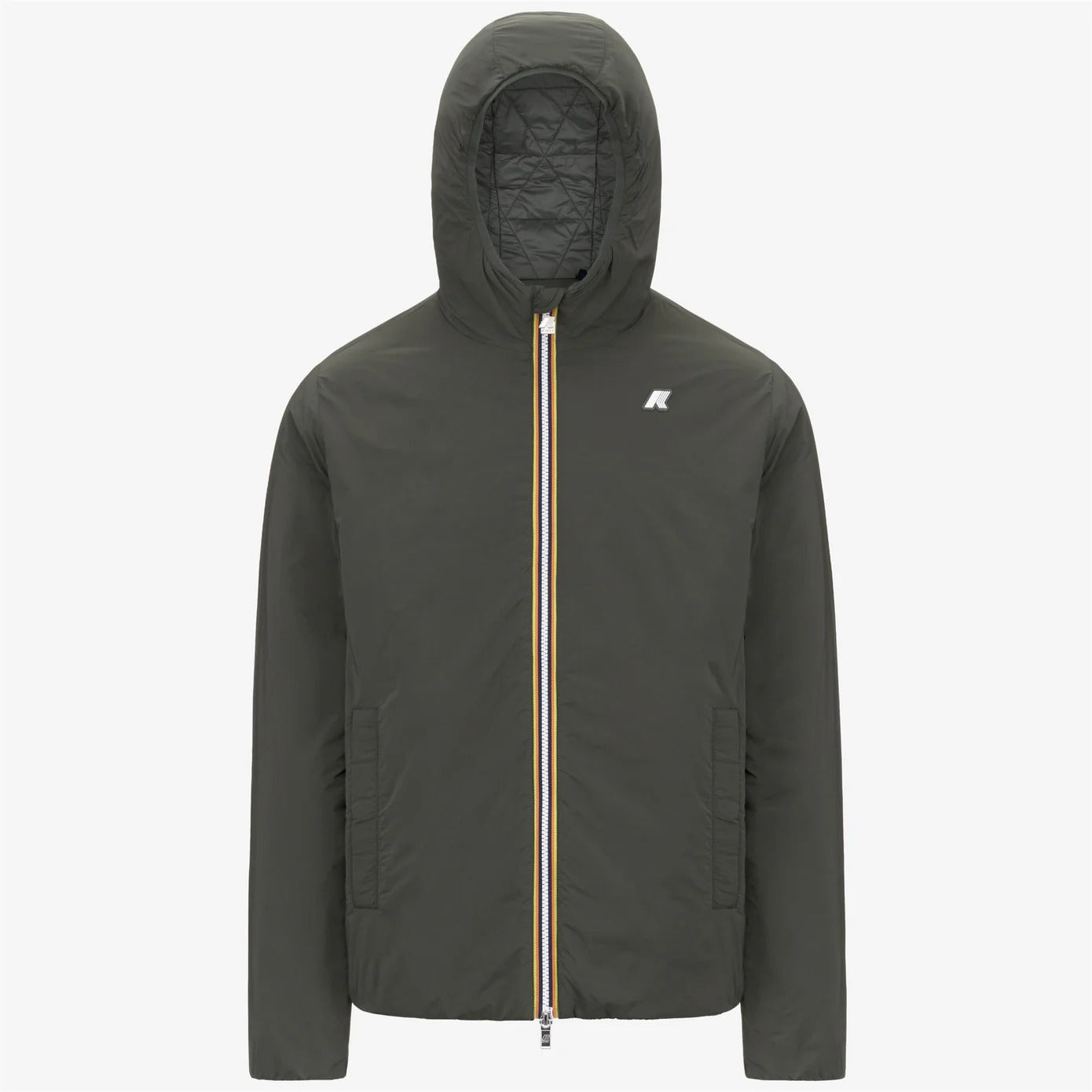 K-WAY Giubbino Uomo Jack Plain Warm-Green Blackish