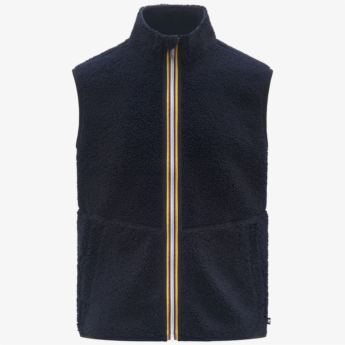 K-WAY Gilet Uomo YANNICK SHERPA POLAR Reversible-Blue Depth