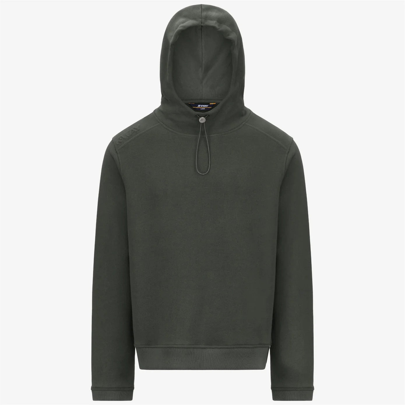 K-WAY FELPA Uomo LORLEAU COTTON CASHMERE-Green Blackish