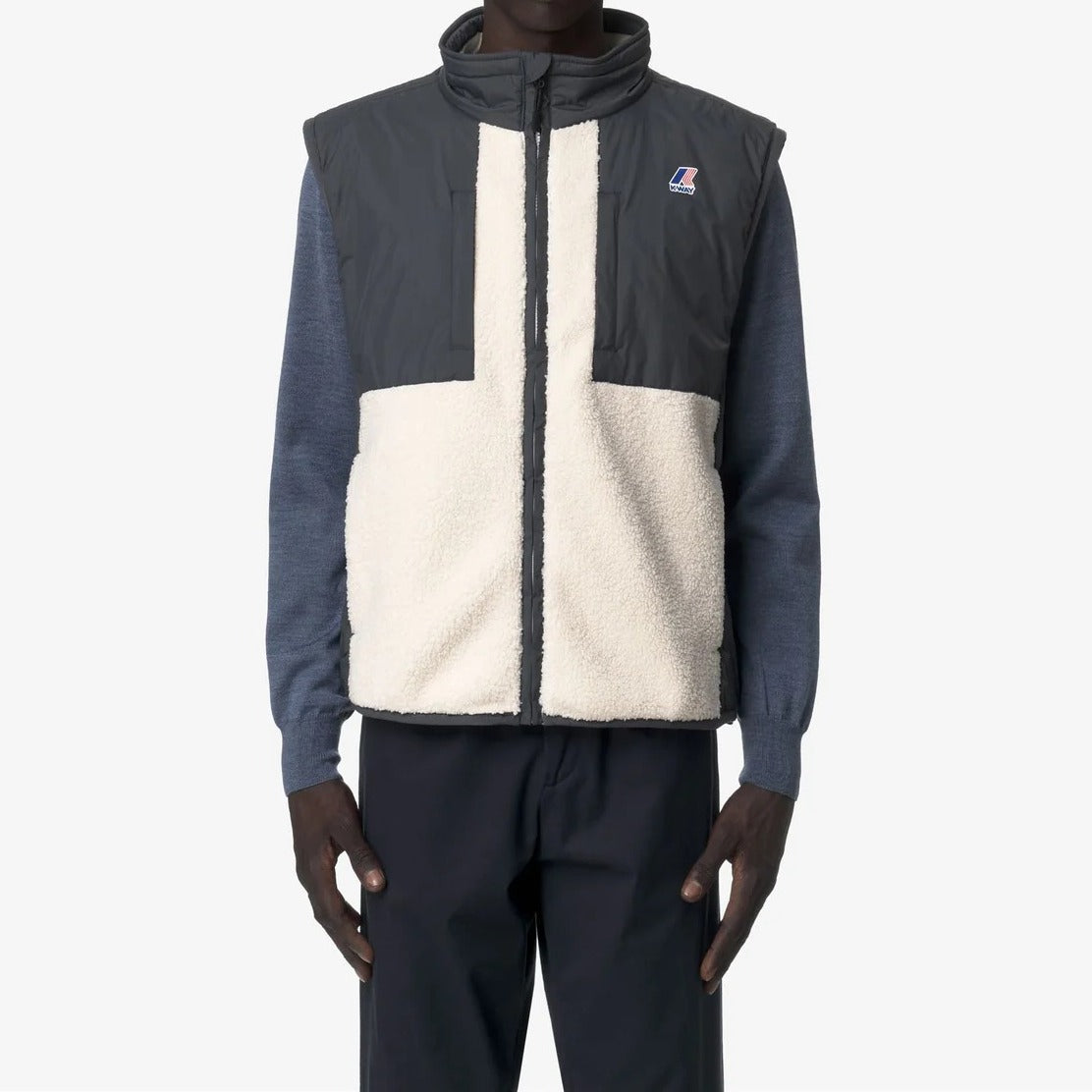 K-WAY Smanicato Uomo Vital 4.0 Orsetto-Grey Shadow Dk Ecru