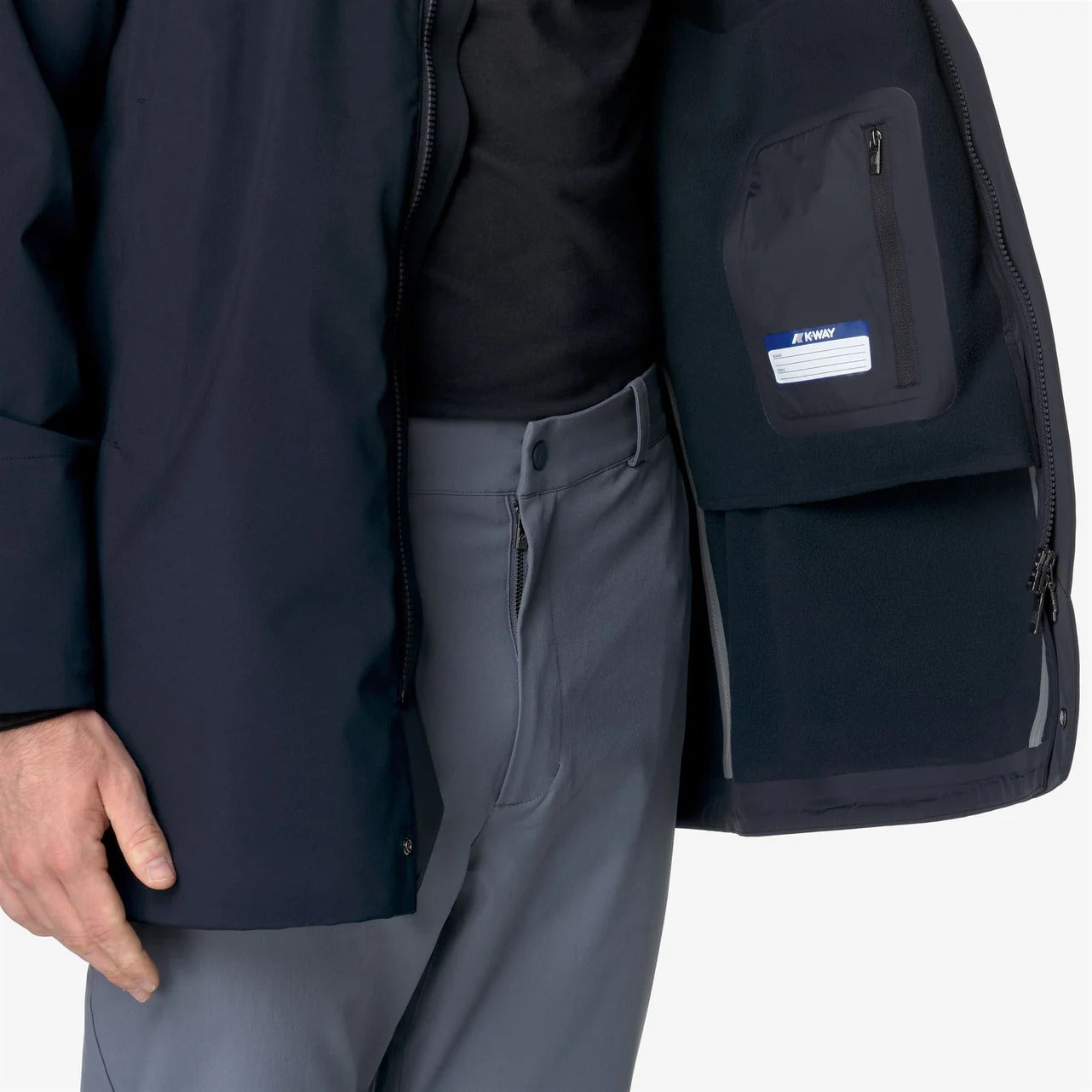 K-WAY Giubbino Uomo Duke Bonded-Blue Depth