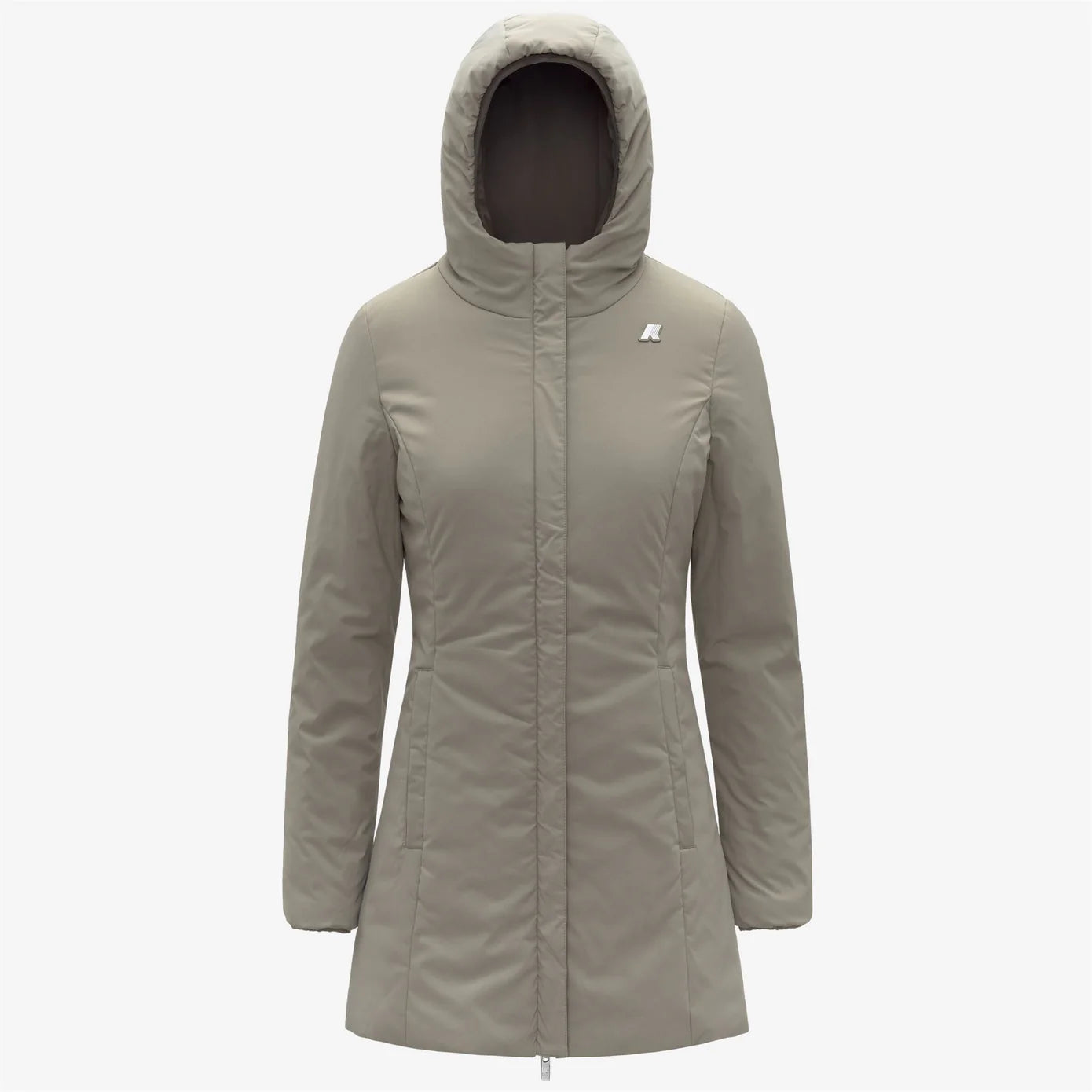 K-WAY Giubbino Donna DENISE ST WARM Reversible-Black Olive/Green Oak