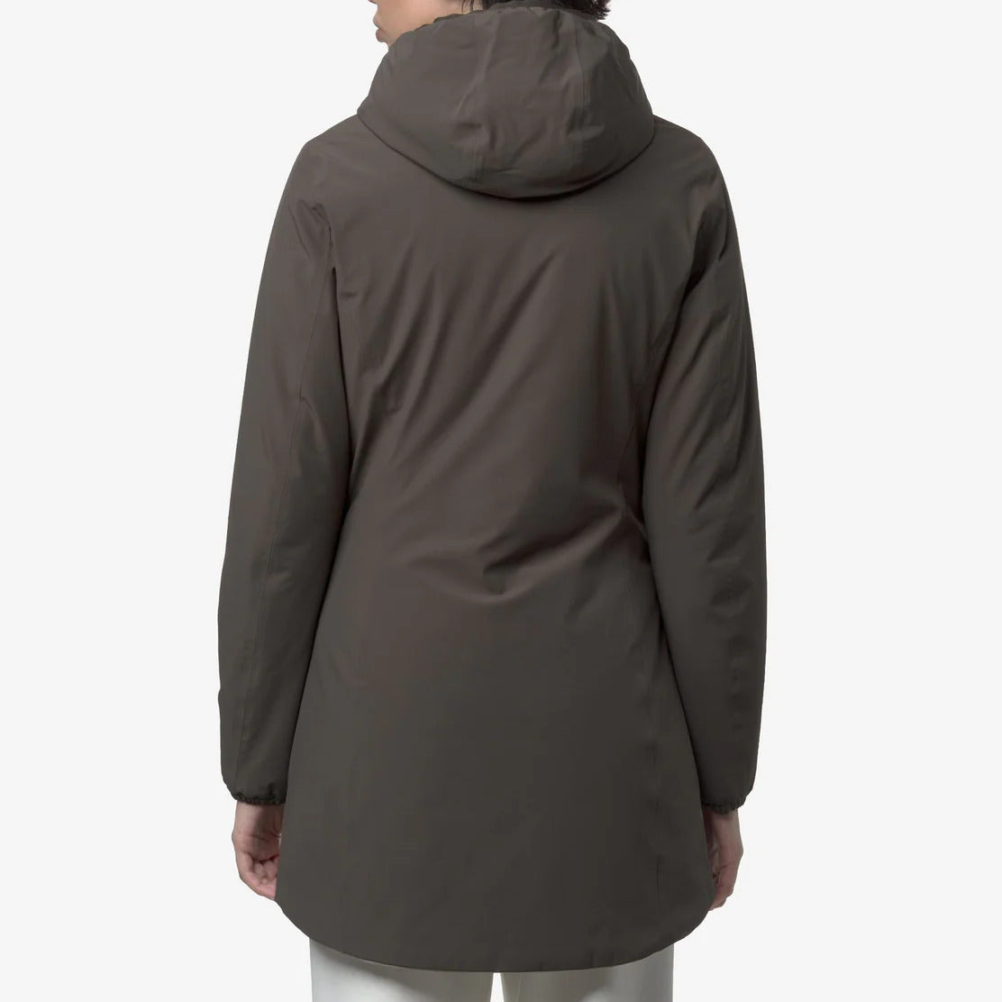 K-WAY Giubbino Donna DENISE ST WARM Reversible-Black Olive/Green Oak