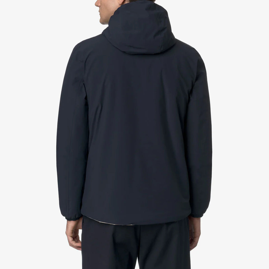 K-WAY Giubbino Uomo JACK ST WARM Reversible-Blue Depth/Beige Cashmere