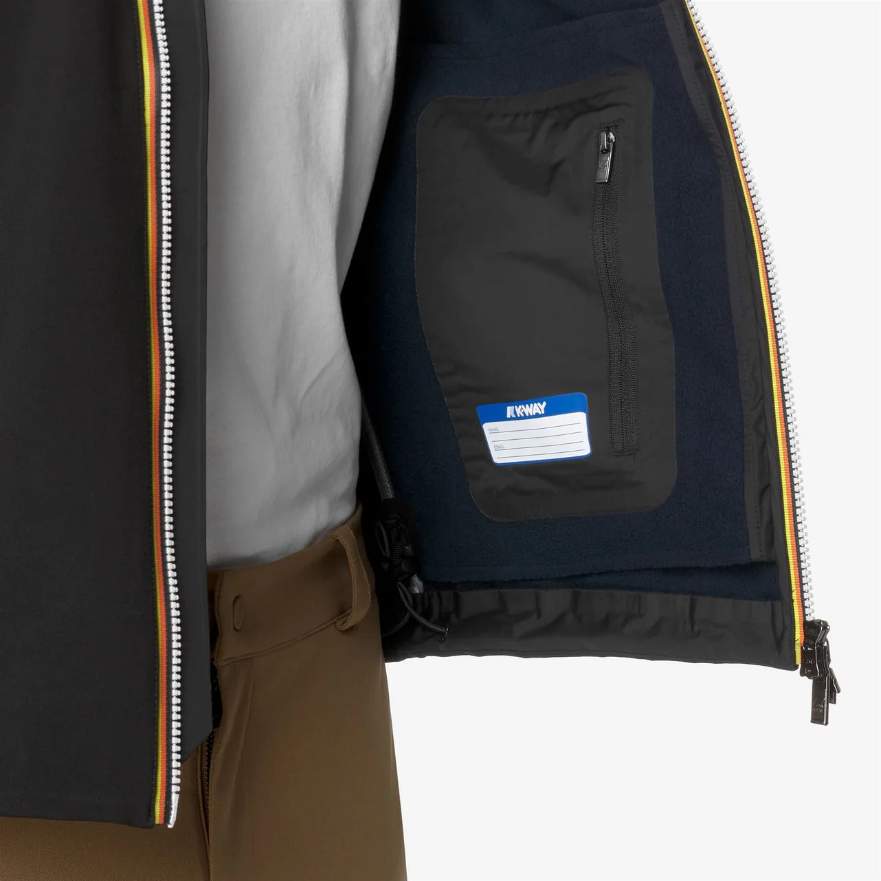 K-WAY Giubbino Uomo Jacko Bonded-Black Pure