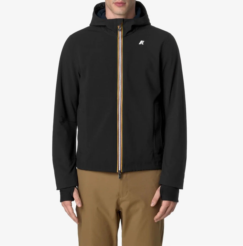 K-WAY Giubbino Uomo Jacko Bonded-Black Pure