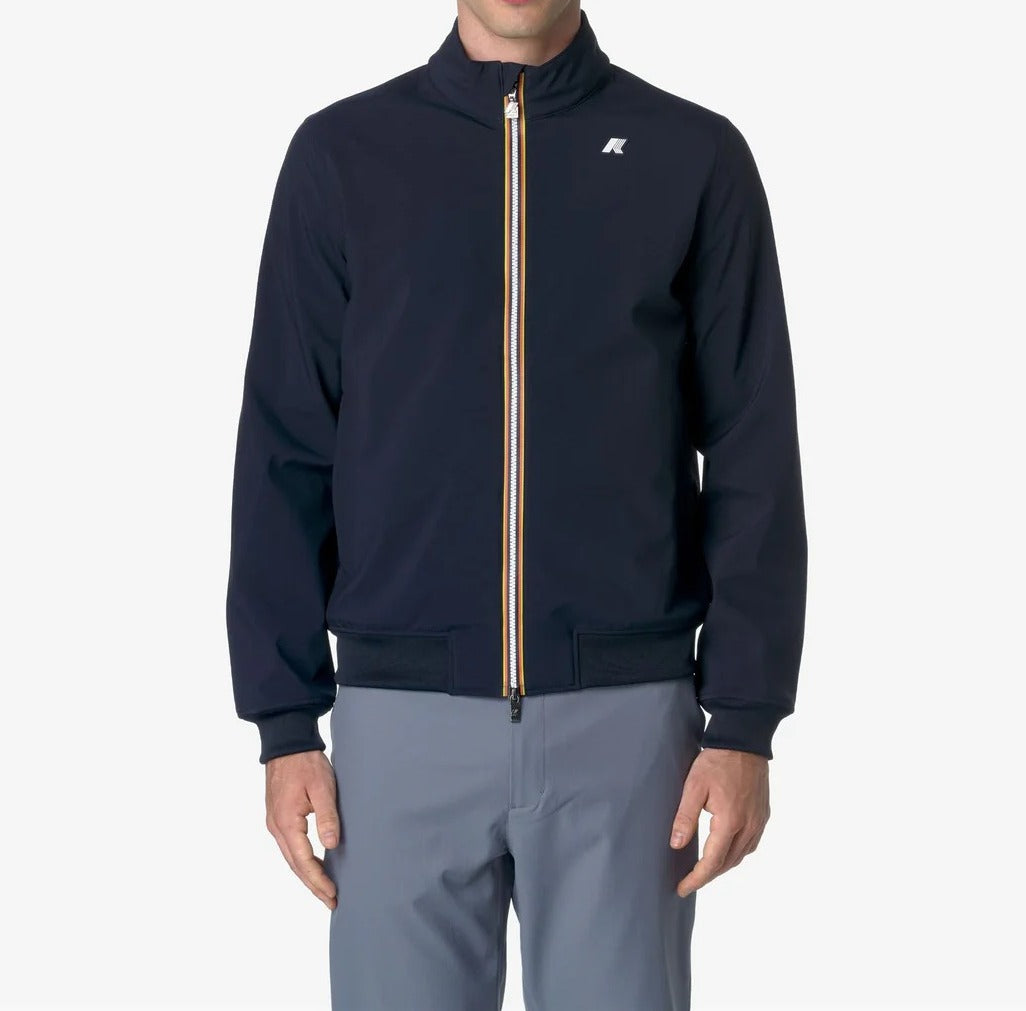 K-WAY Giubbino Uomo Arsene Bonded-Blue Depth