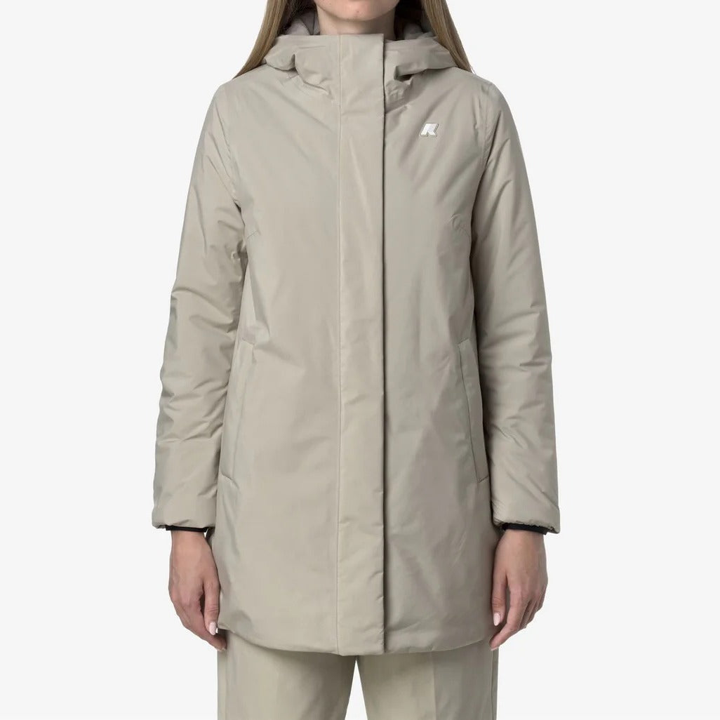 k-Way Giubbino Donna SOPHIE SOFT TOUCH MARMOTTA-Beige Cashmere