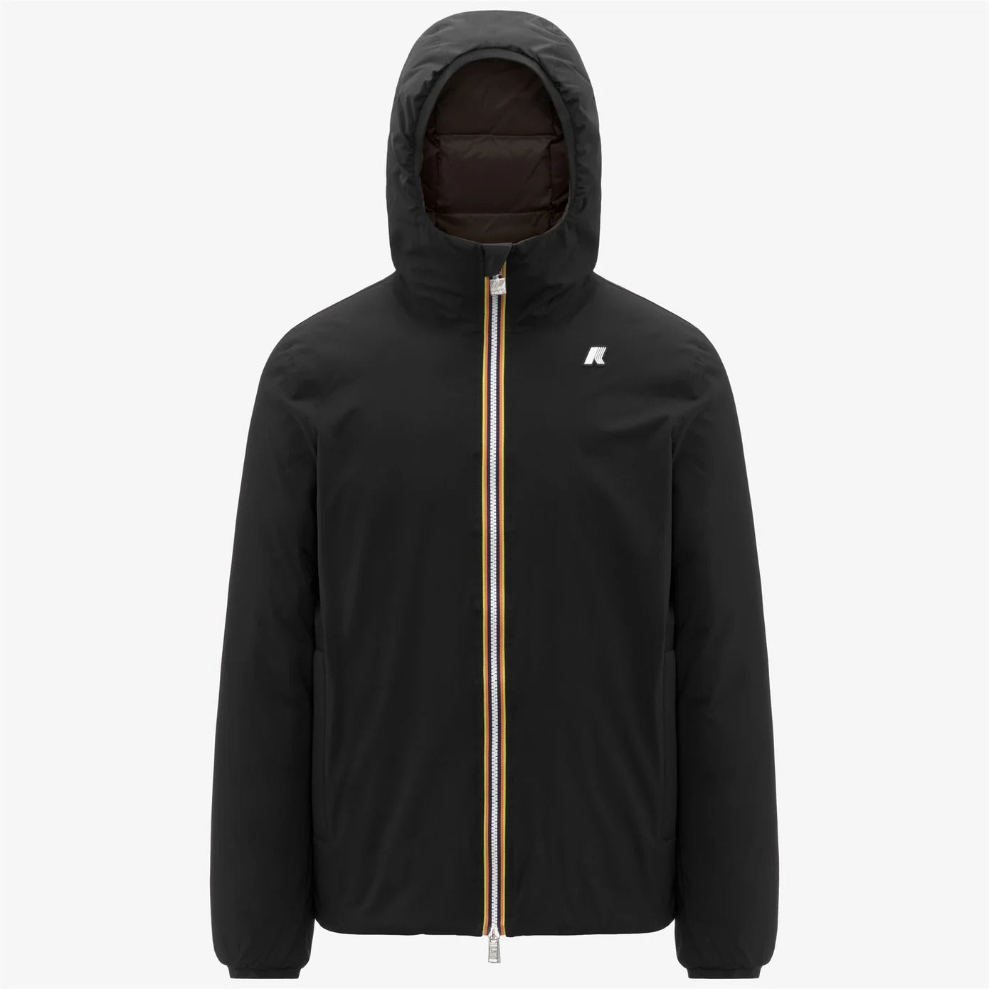 K-WAY Giubbino Uomo JACK ST THERMO Reversible-Black Pure/Black Olive