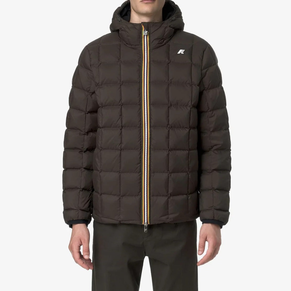 K-WAY Giubbino Uomo JACK ST THERMO Reversible-Black Pure/Black Olive