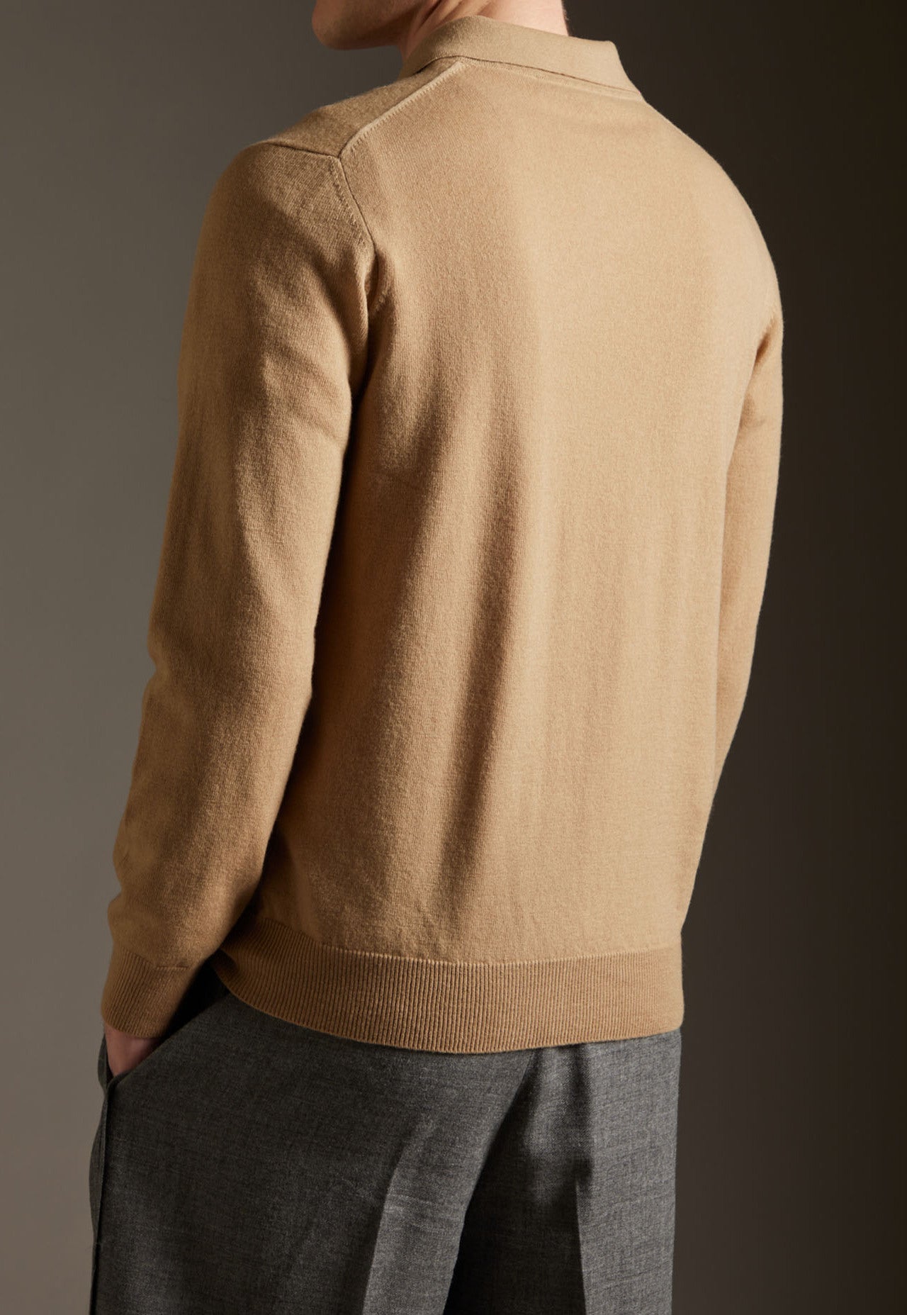 KANGRA Polo Uomo Skipper Lana-Camel