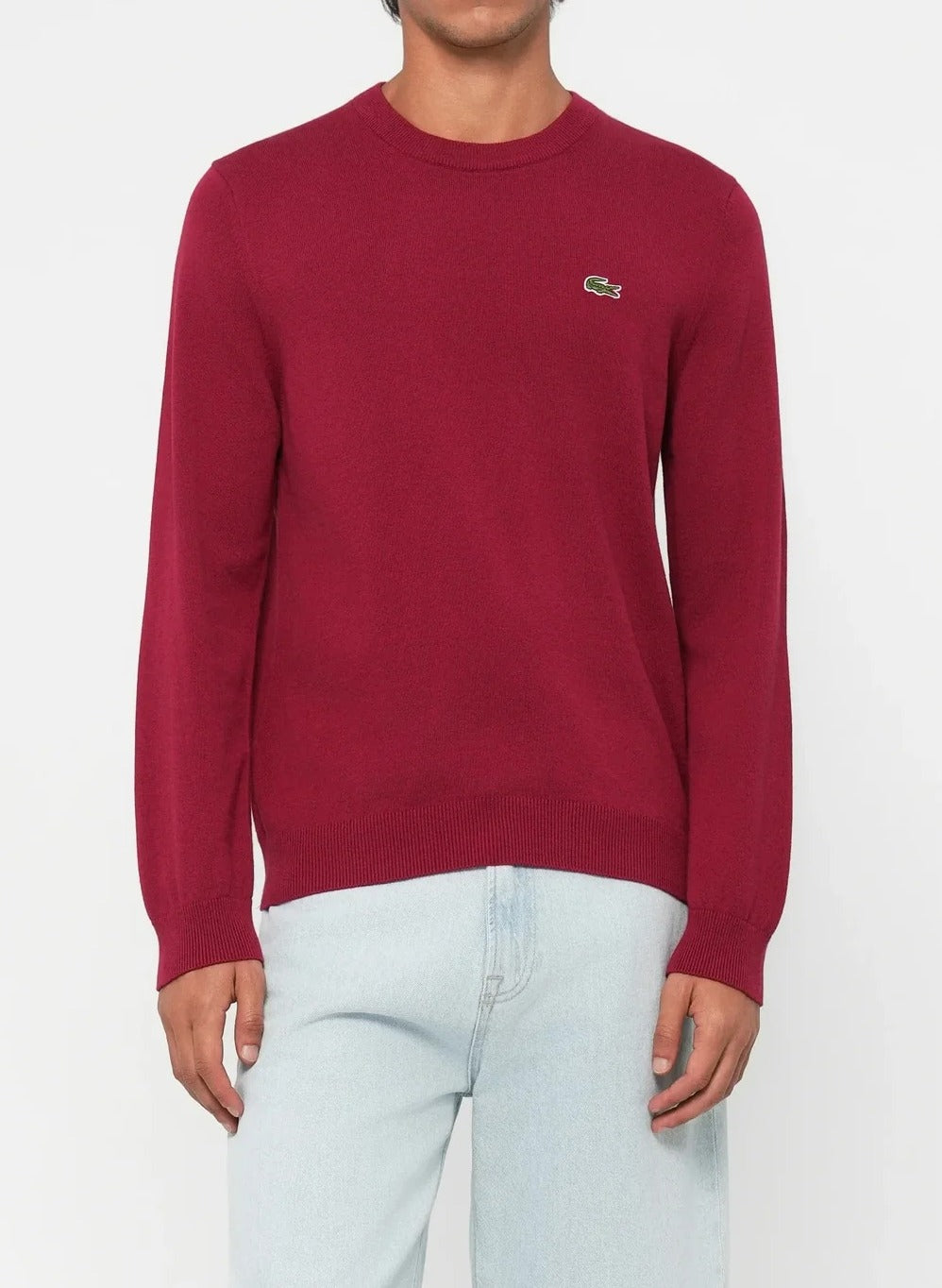 LACOSTE PULLOVER Uomo Misto Cotone-Bordeaux