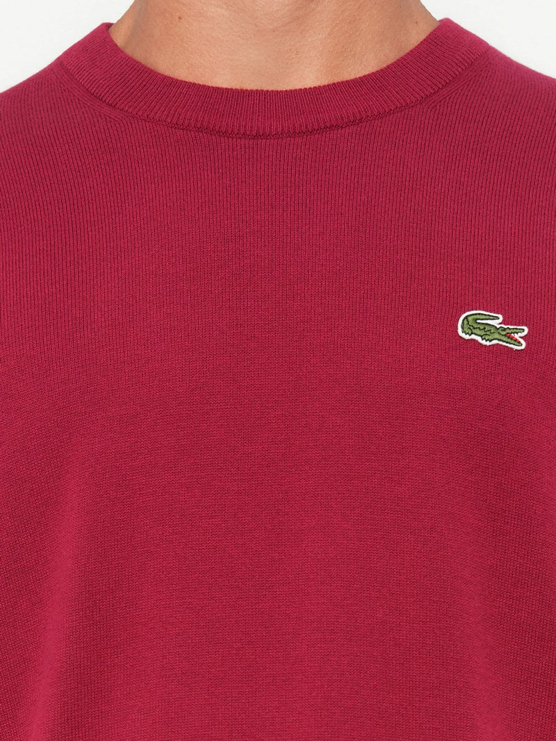 LACOSTE PULLOVER Uomo Misto Cotone-Bordeaux