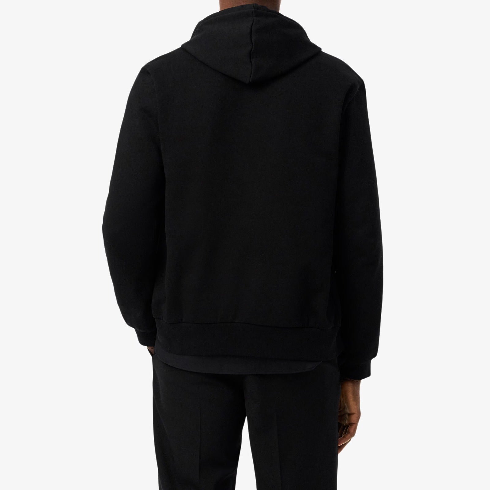 LACOSTE Felpa Uomo Cappuccio Zip-Nero