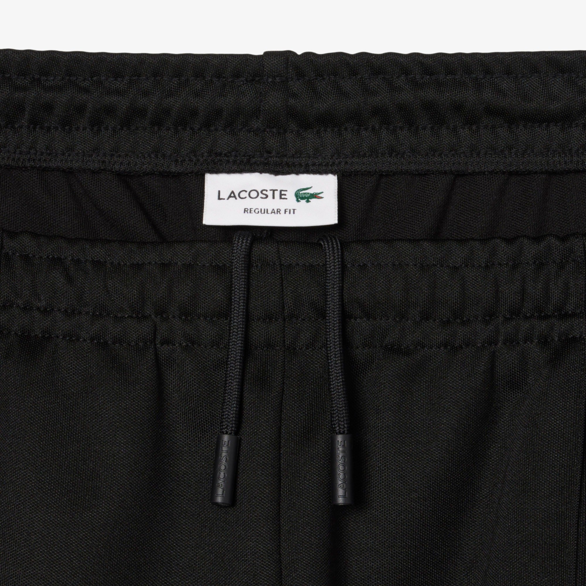 LACOSTE Pantalone Tuta Uomo Piqué-Nero