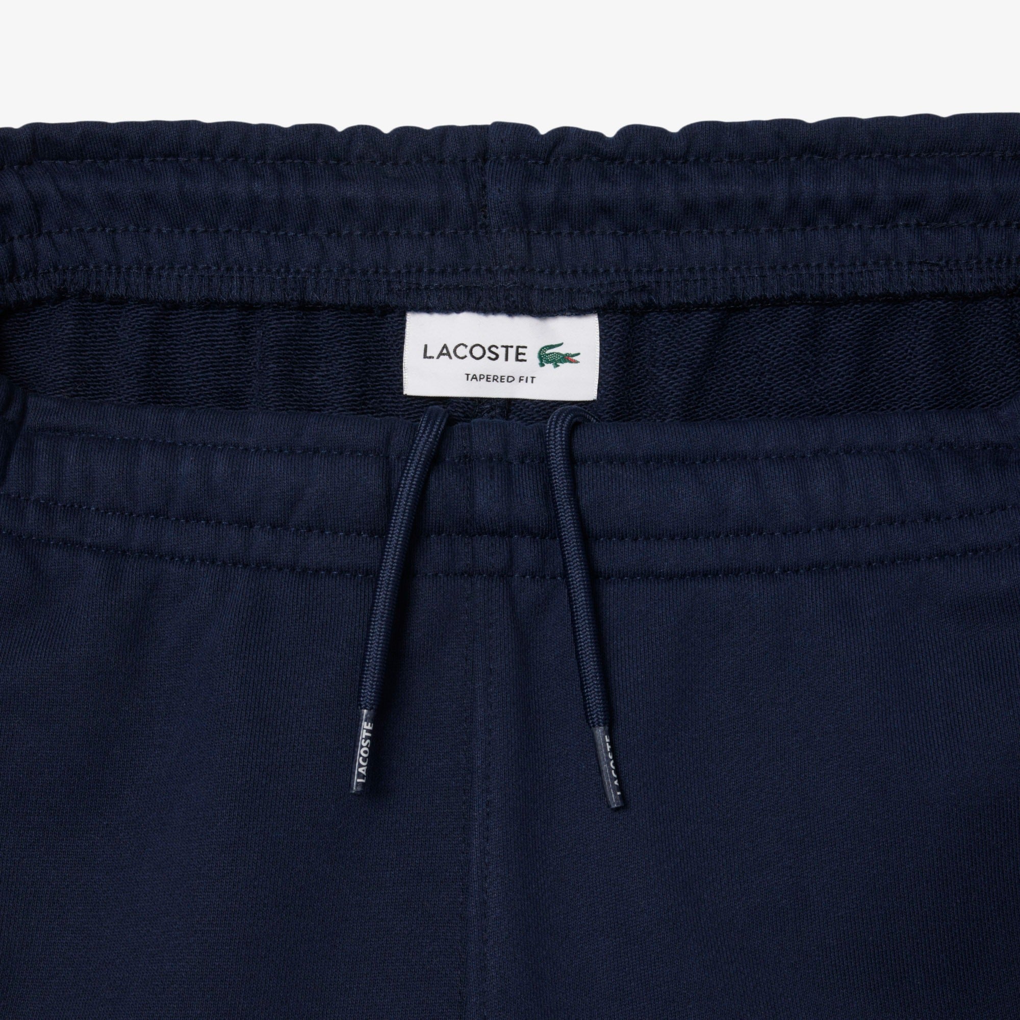 LACOSTE Pantalone Tuta Uomo Color Block Tapered Fit-Blu Navy Bianco Marrone