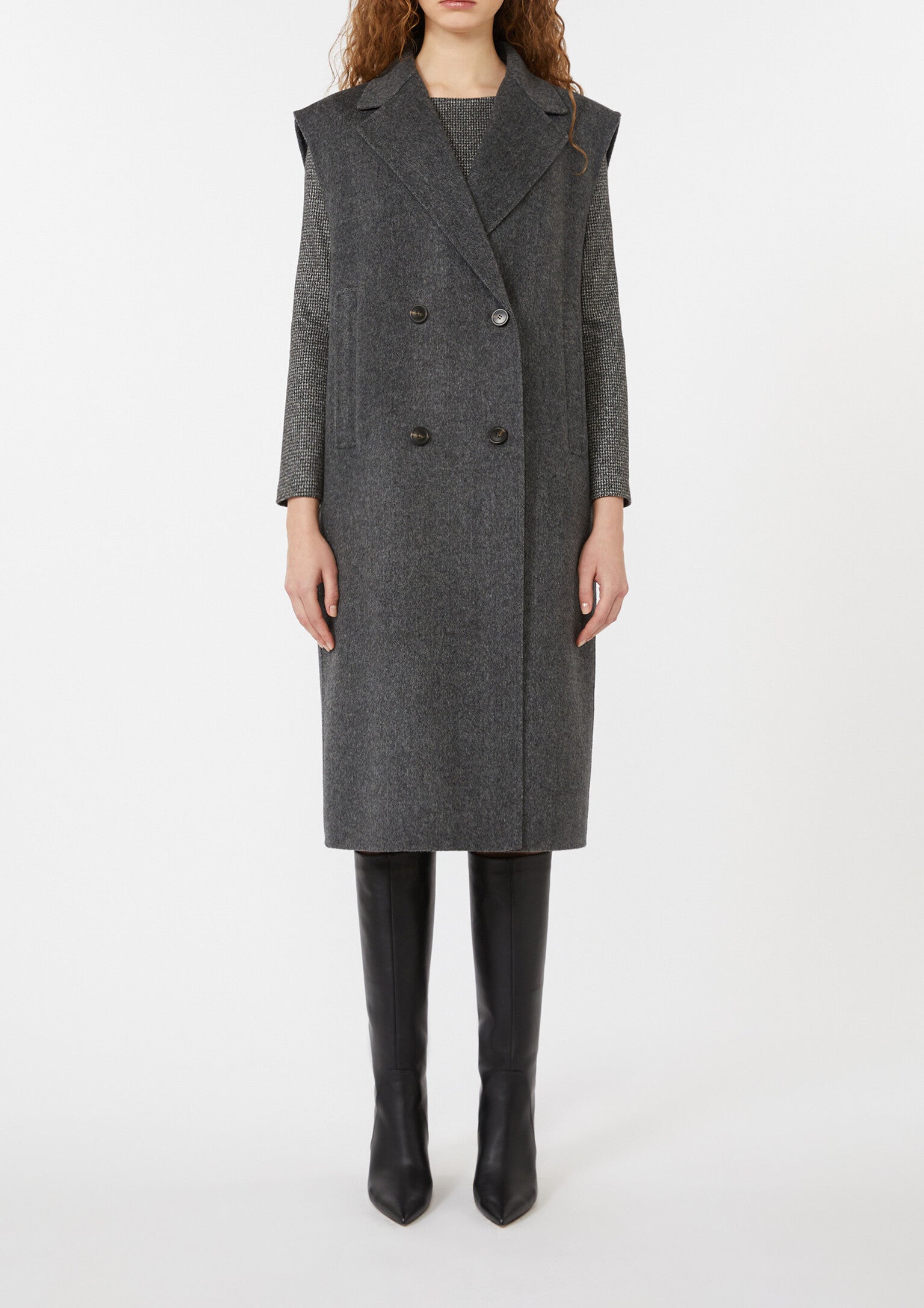 MAX MARA Cappotto Sabadel 2-in-1-Grigio Antracite