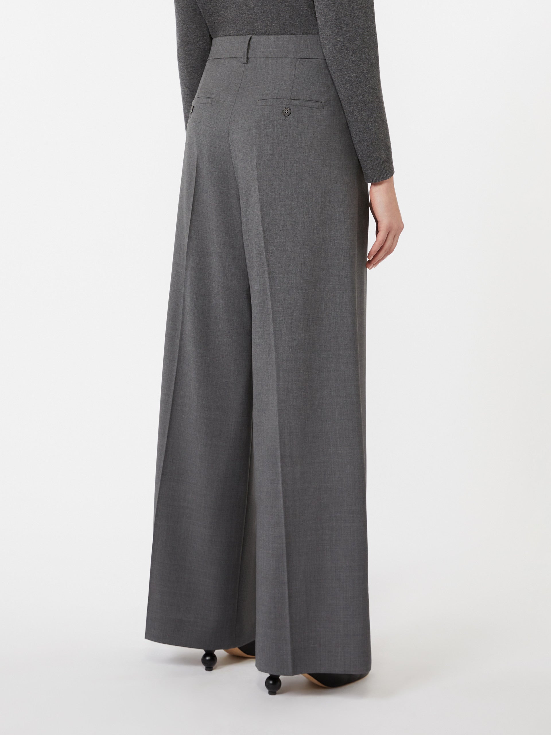 MAX MARA Pantalone Adelfi Lana-Grigio Medio