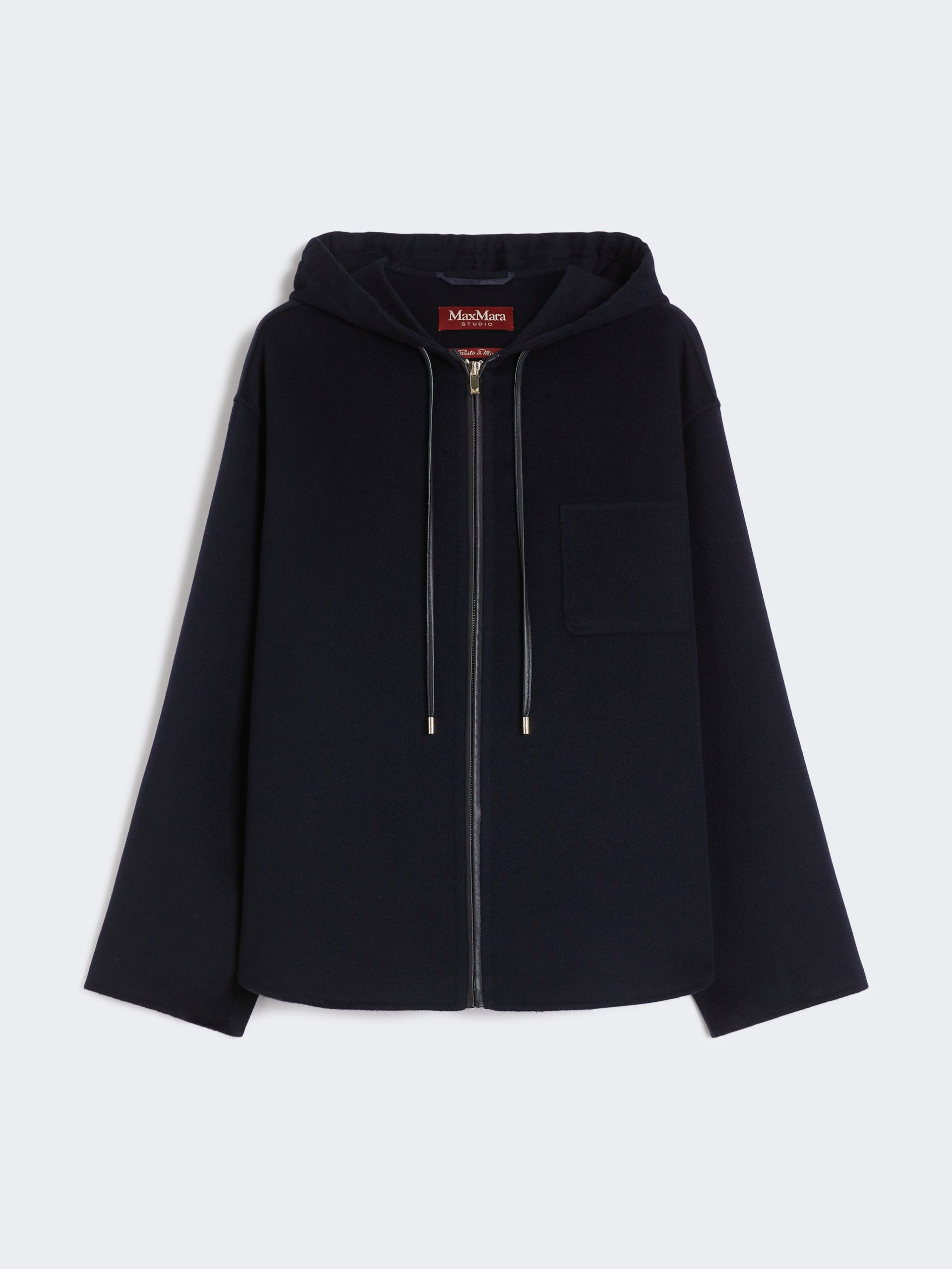 MAX MARA Felpa Mina Lana Cashmere Seta-Blu