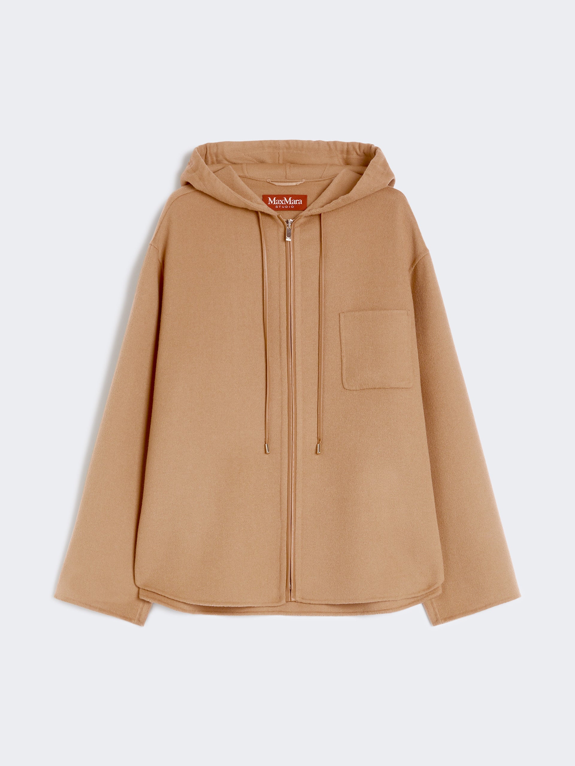 MAX MARA Felpa Mina Lana Cashmere Seta-Cammello