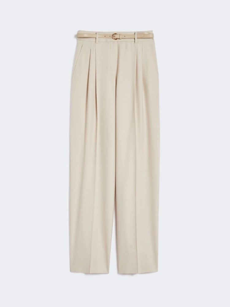 MAX MARA Pantalone Entrata Cintura-Beige