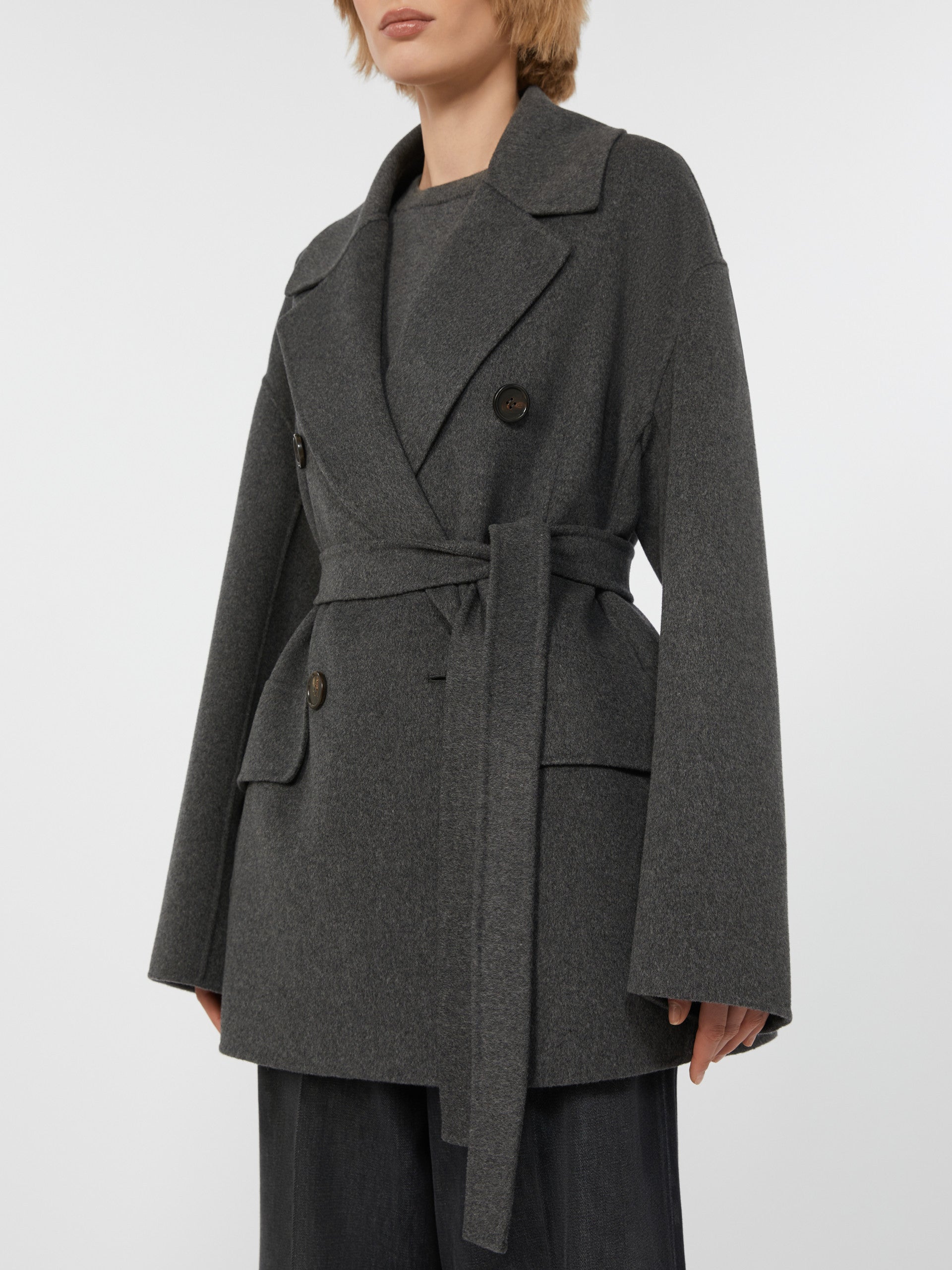 MAX MARA Giacca Ornella Lana-Grigio Scuro