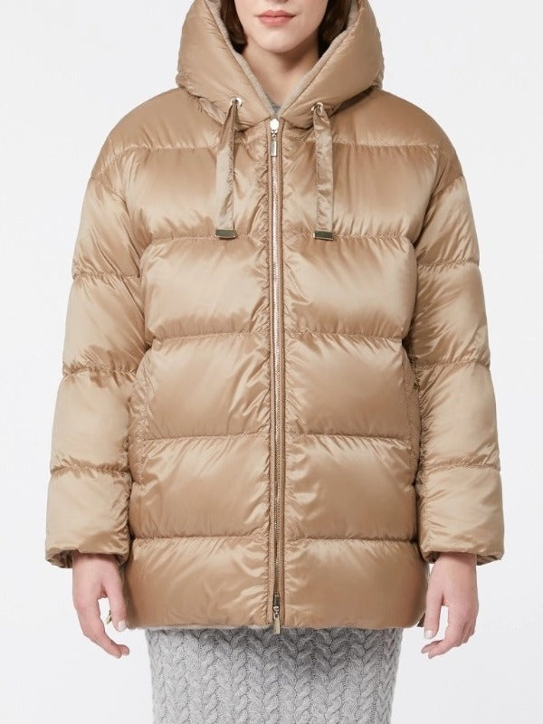 MAX MARA Piumino corto Olivia Reversible-Beige