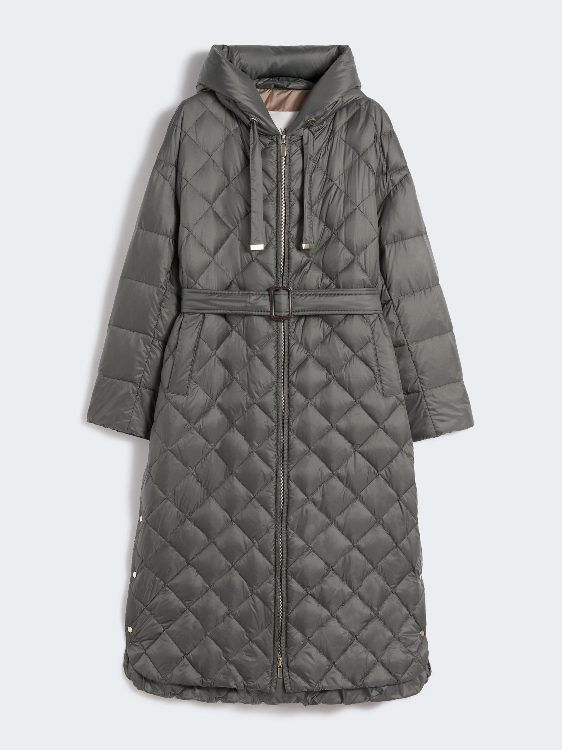 MAX MARA Piumino Lungo Imbottito Trepar-Verde