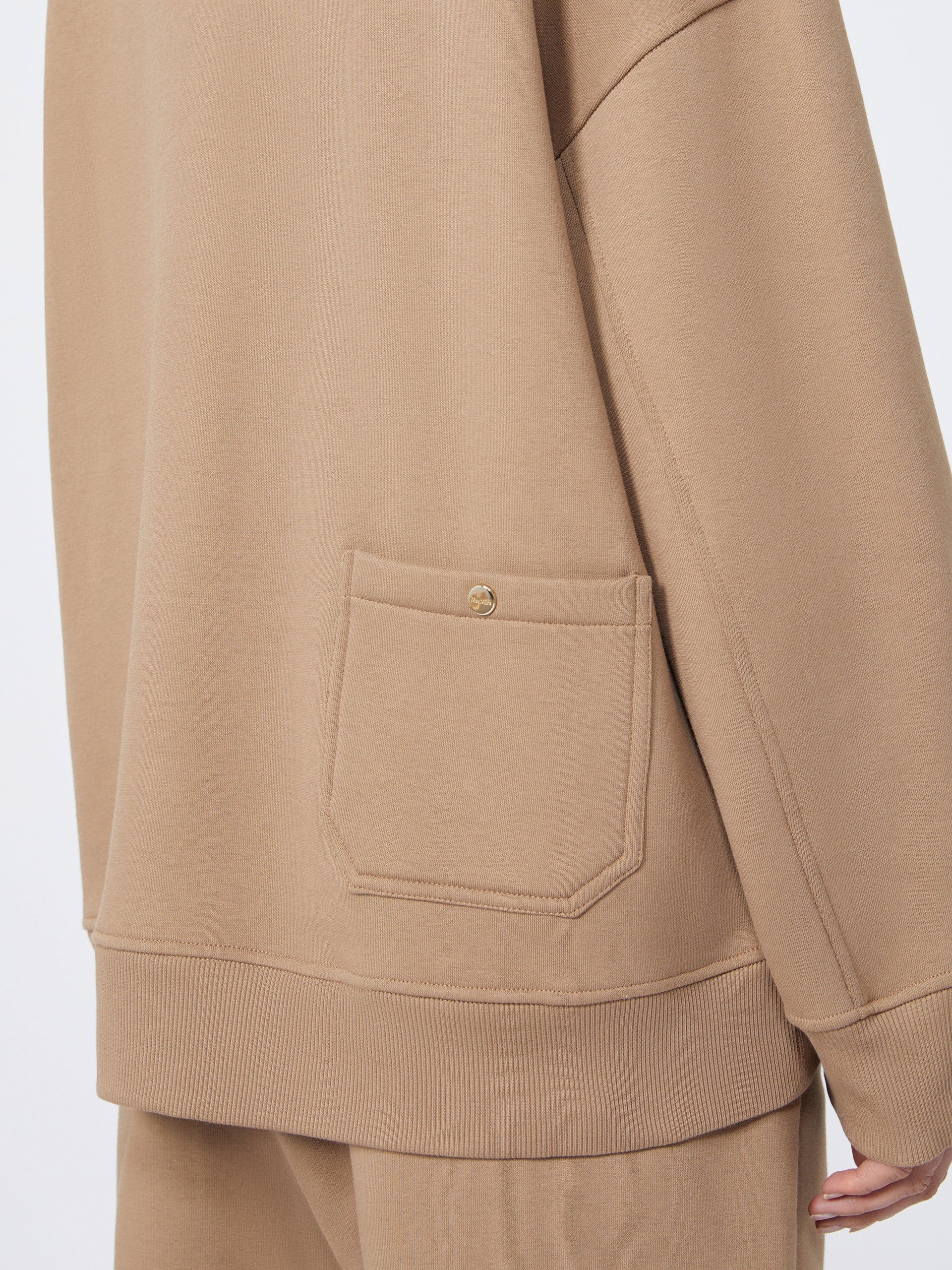 MAX MARA Felpa Monza Cotone-Biscotto