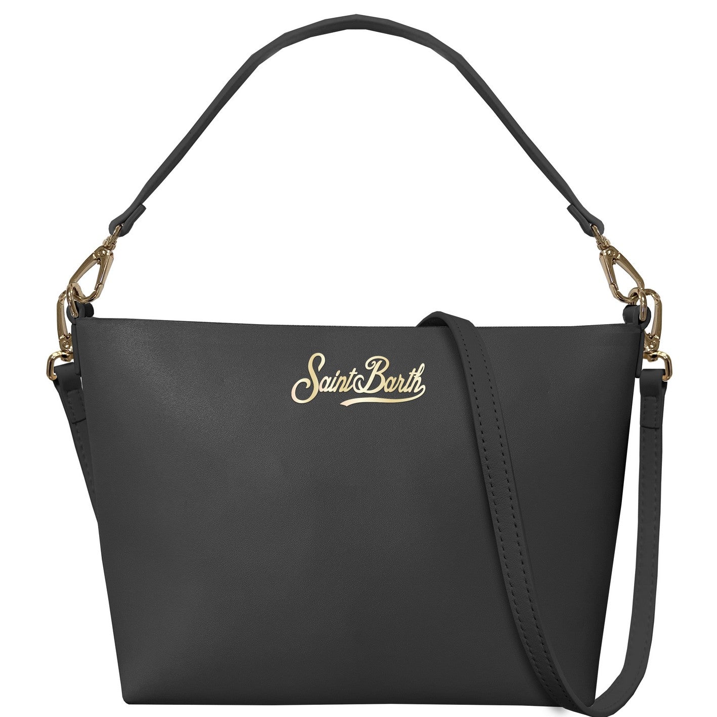 MC2 SAINT BARTH Pochette Aline Bag Leather-Nero