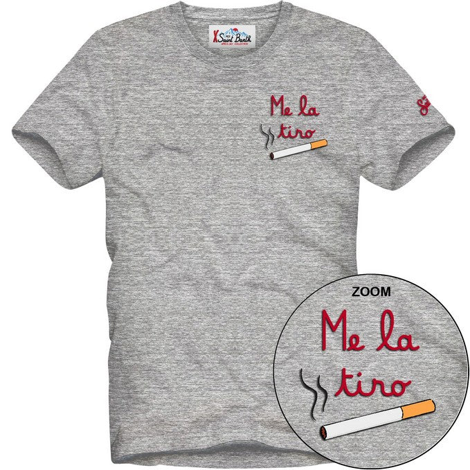 MC2 SAINT BARTH T-SHIRT Uomo ARNOTT-Tiro Grigio Melange