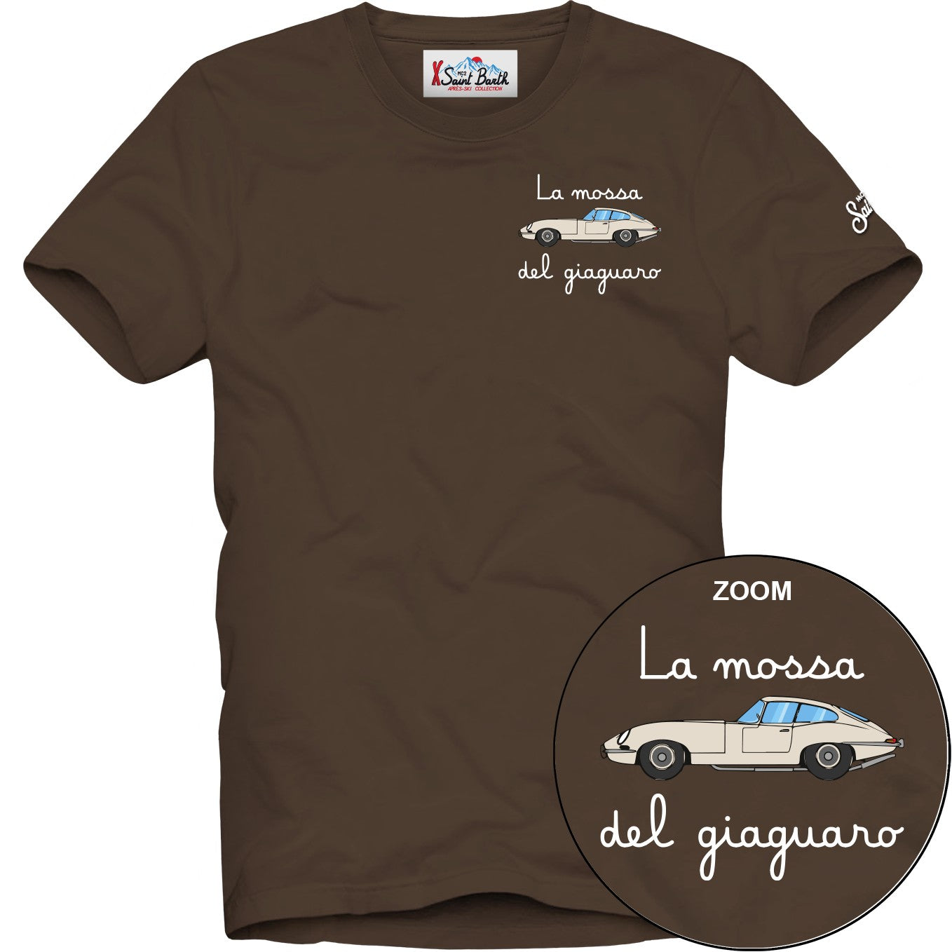MC2 SAINT BARTH T-SHIRT Uomo ARNOTT-Car Giaguaro Marrone